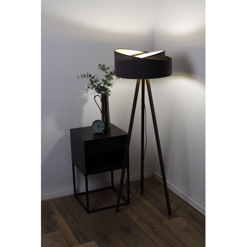Podna lampa GALAXY 1xE27/60W/230V siva/smeđa