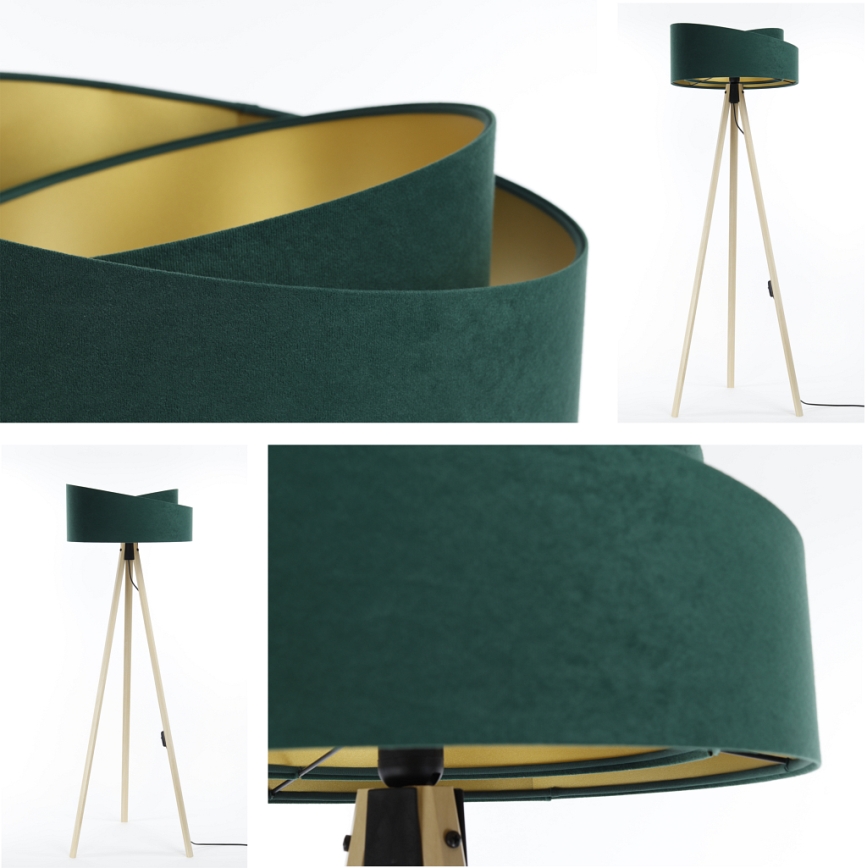 Podna lampa GALAXY 1xE27/60W/230V zelena/bež