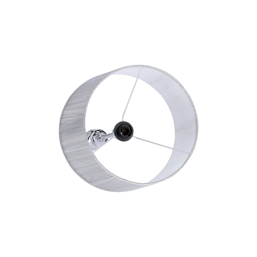 Podna lampa GILLENIA 1xE27/60W/230V srebrna