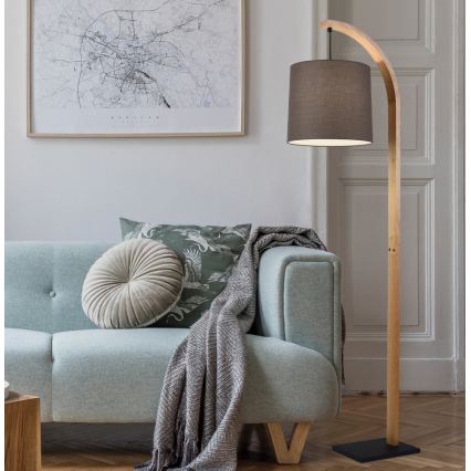 Podna lampa HANA 1xE27/40W/230V smeđa