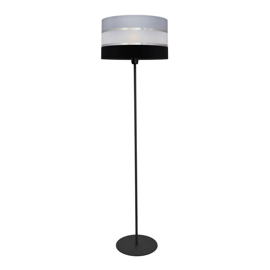 Podna lampa HELEN 1xE27/15W/230V crna/siva/srebrna