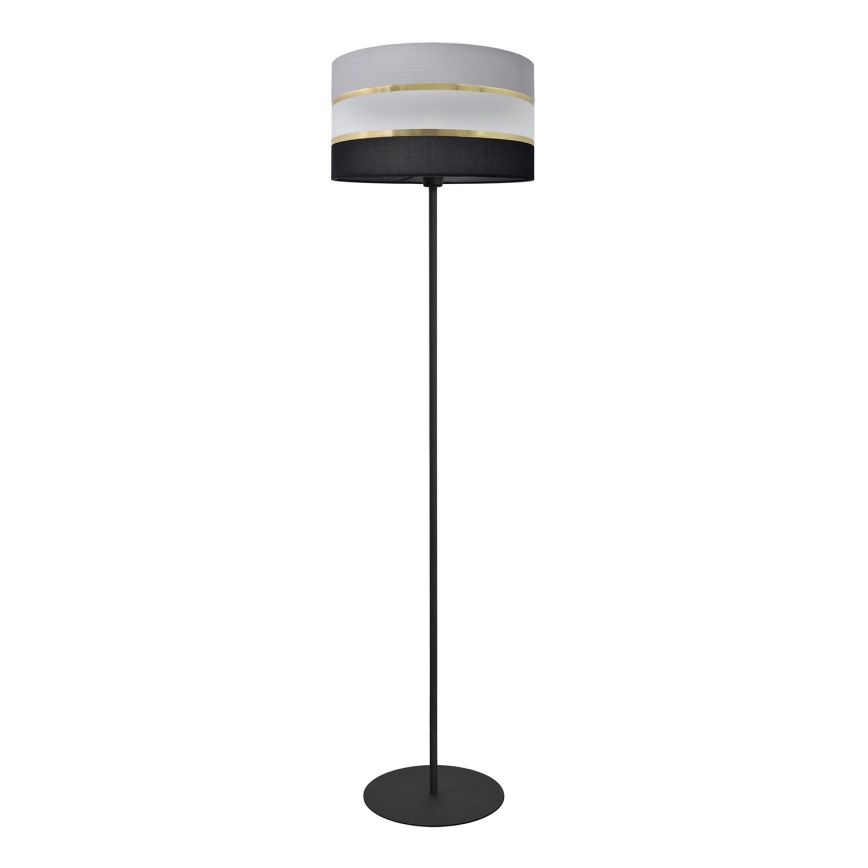 Podna lampa HELEN 1xE27/15W/230V crna/siva/zlatna