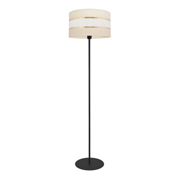 Podna lampa HELEN 1xE27/15W/230V krem/crna/zlatna