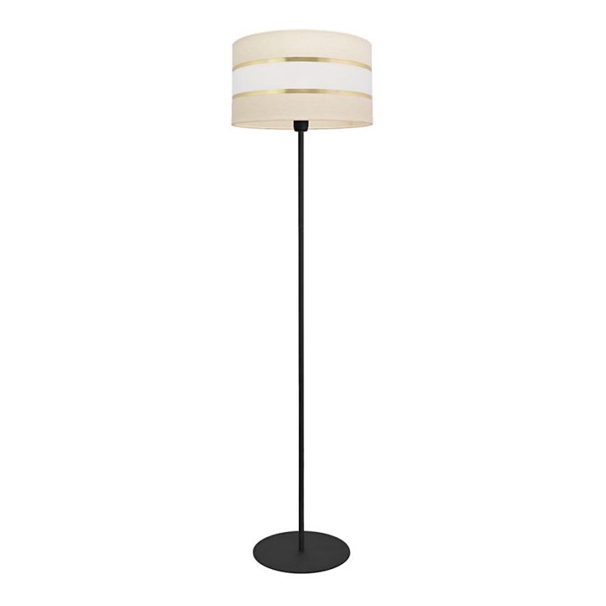 Podna lampa HELEN 1xE27/15W/230V krem/crna/zlatna