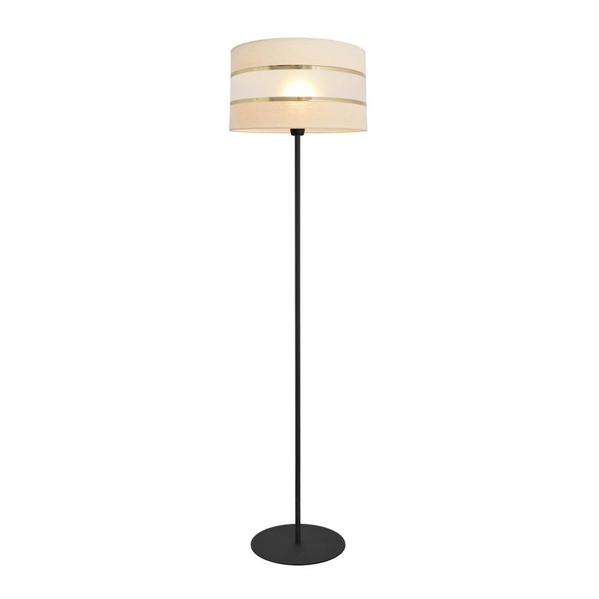 Podna lampa HELEN 1xE27/15W/230V krem/crna/zlatna
