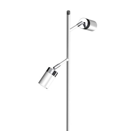 Podna lampa JOKER 2xGU10/25W/230V bijela/sjajni krom