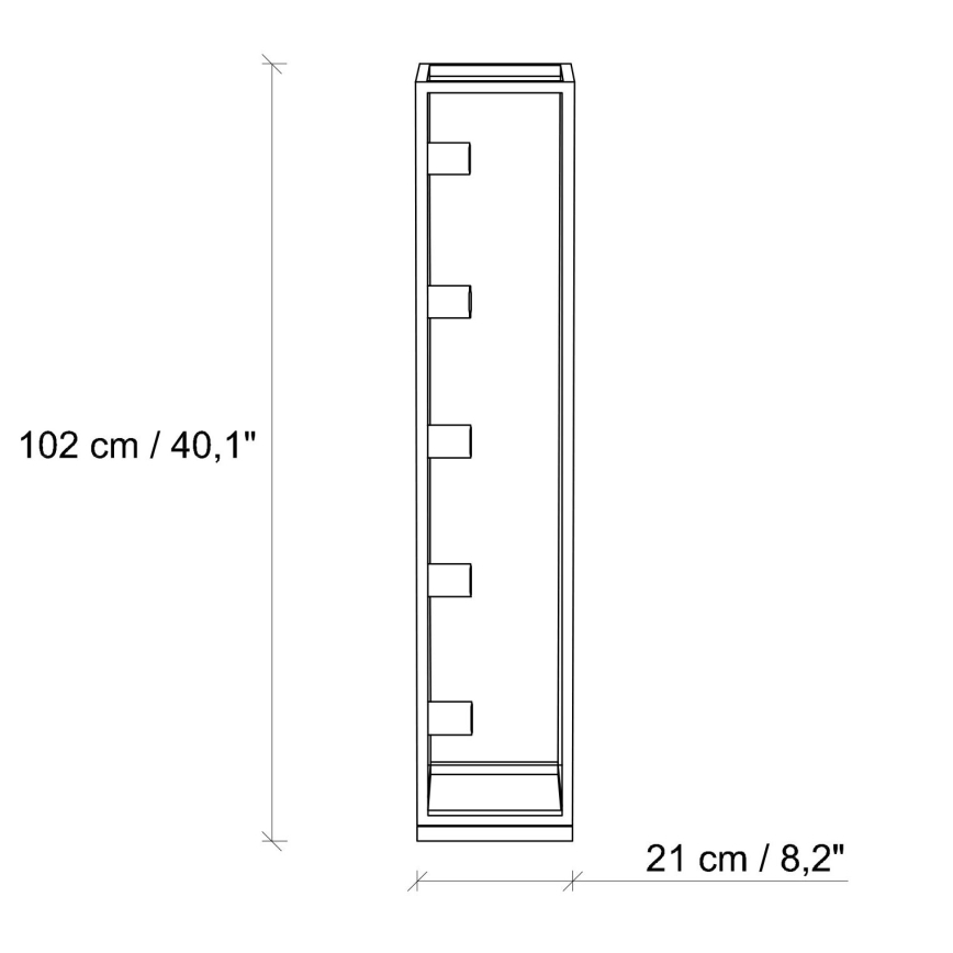 Podna lampa KAFES 5xE27/40W/230V zlatna