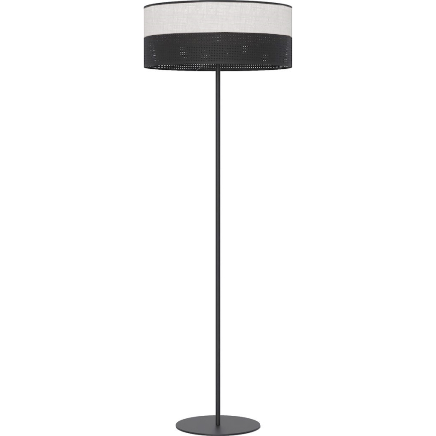 Podna lampa KARBON 1xE27/15W/230V crna/siva