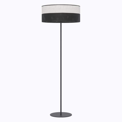 Podna lampa KARBON 1xE27/15W/230V crna/siva