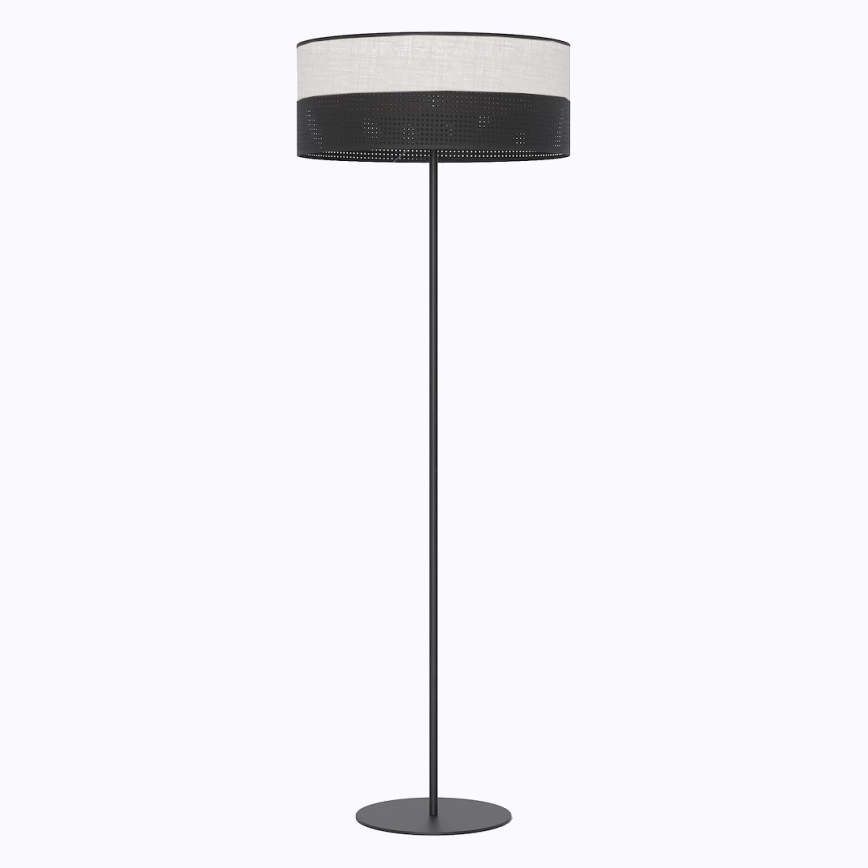 Podna lampa KARBON 1xE27/15W/230V crna/siva