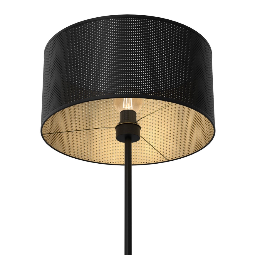 Podna lampa LOFT SHADE 1xE27/60W/230V crna/zlatna