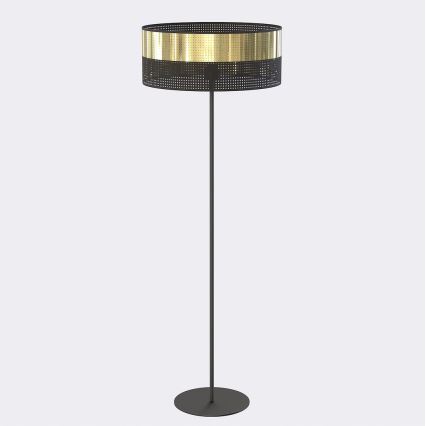 Podna lampa LUX 1xE27/15W/230V crna/zlatna