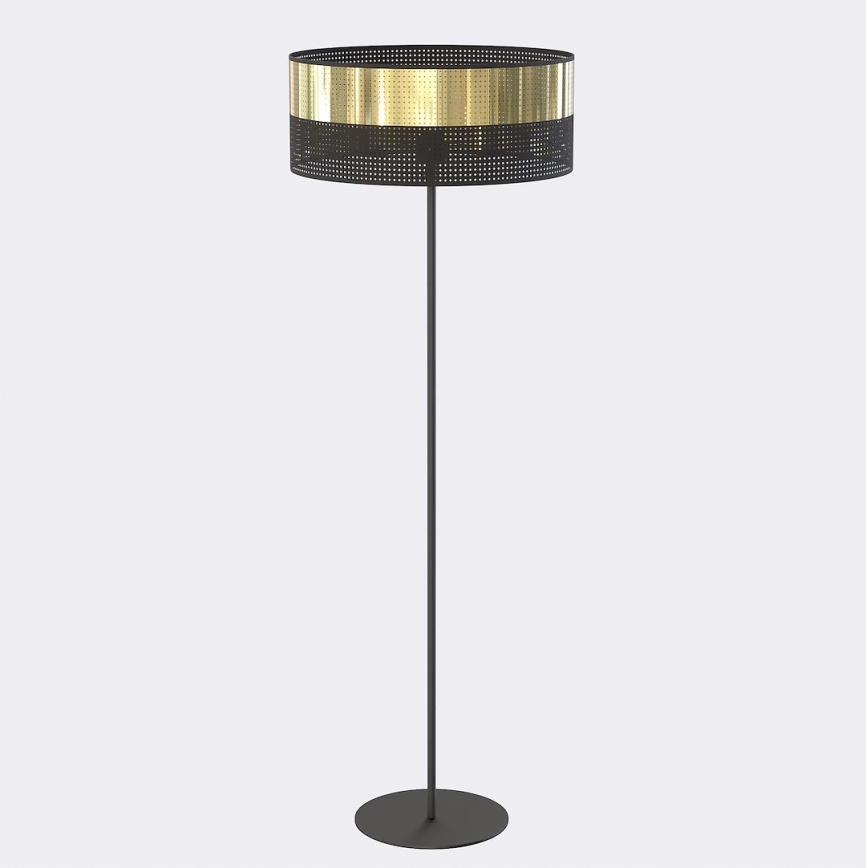 Podna lampa LUX 1xE27/15W/230V crna/zlatna
