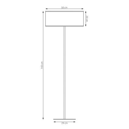 Podna lampa LUX 1xE27/15W/230V crna/zlatna