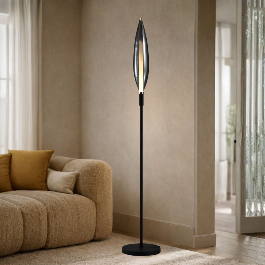 Podna lampa NORDIC 1xG9/5W/230V crni krom