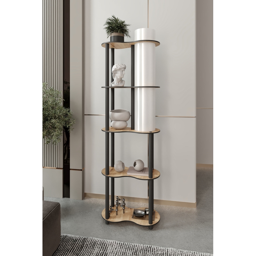 Podna lampa NOTO s policama 1xE27/40W/230V bež/crna