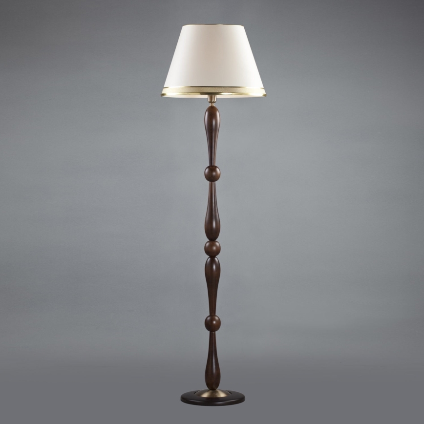 Podna lampa OLYMP 1xE27/40W/230V smeđa/krem