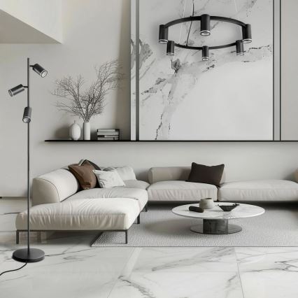Podna lampa PARIS 3xGU10/12W/230V crna