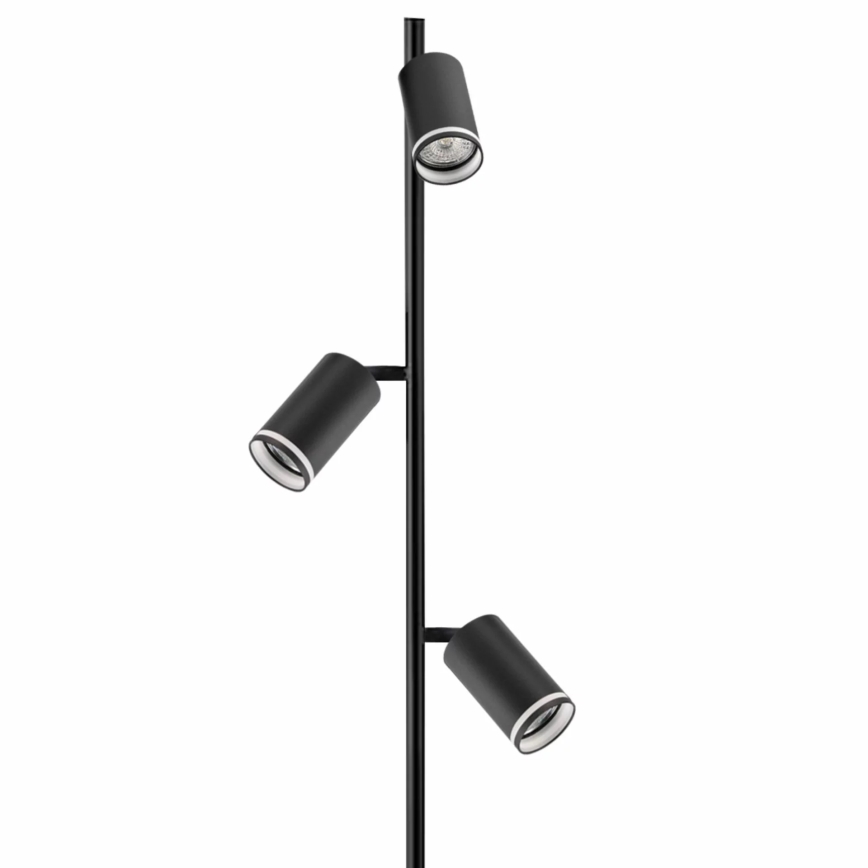 Podna lampa PARIS 3xGU10/12W/230V crna