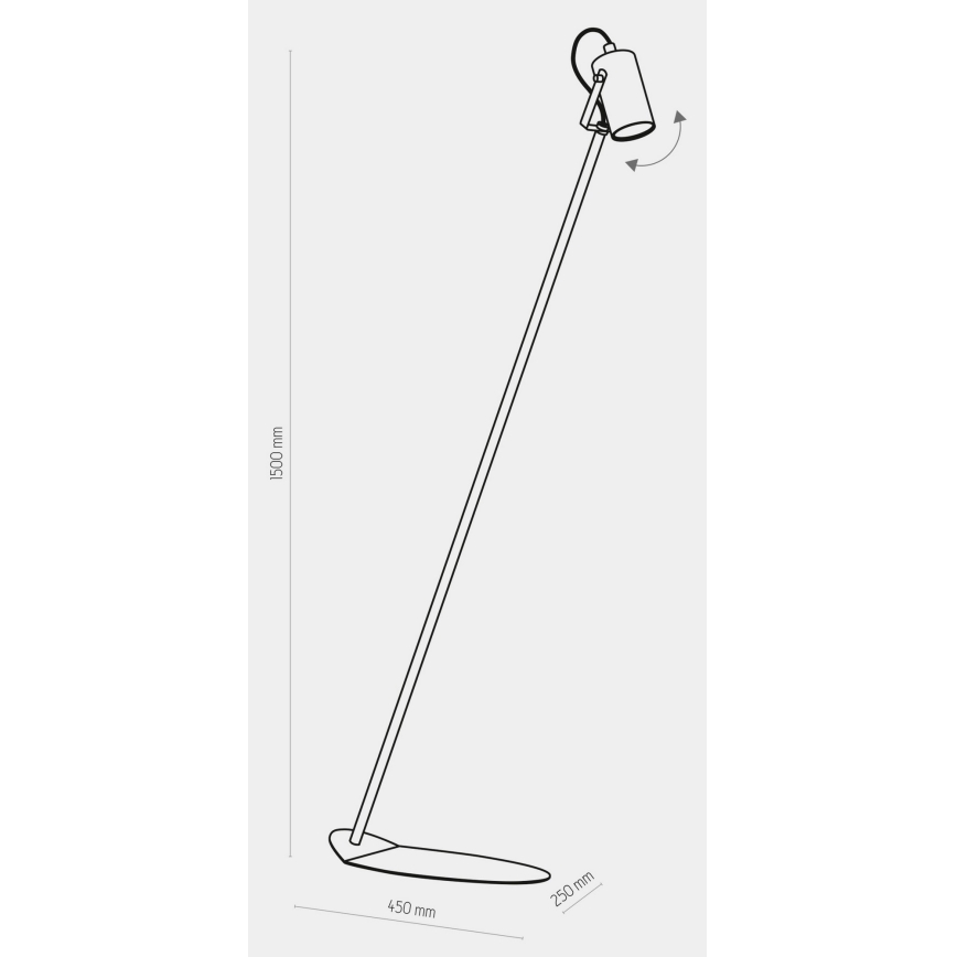 Podna lampa REDO 1xGU10/10W/230V bijela
