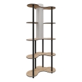 Podna lampa s policama 1xE27/40W/230V 150 cm crna/bež