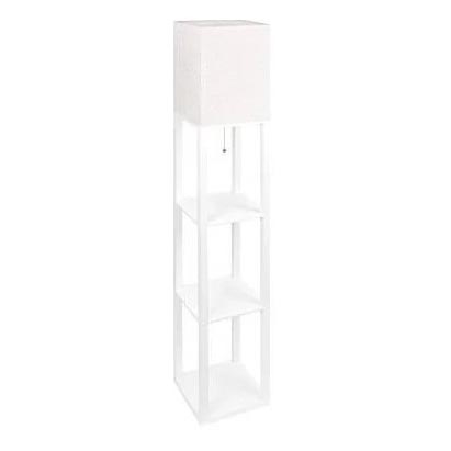 Podna lampa s policama 1xE27/60W/230V bijela