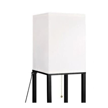 Podna lampa s policama 1xE27/60W/230V crna/bijela