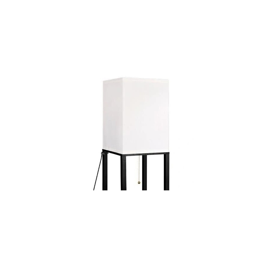 Podna lampa s policama 1xE27/60W/230V crna/bijela