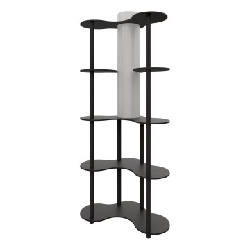 Podna lampa s policama NOTO 1xE27/40W/230V crna