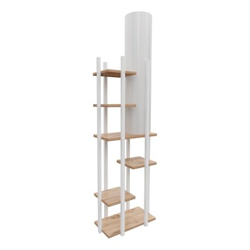 Podna lampa s policama VOGUE 1xE27/40W/230V 160 cm bijela