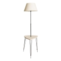 Podna lampa sa stolićem 1xE27/40W/230V crna/krem