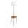 Podna lampa sa stolićem 1xE27/40W/230V crna/smeđa