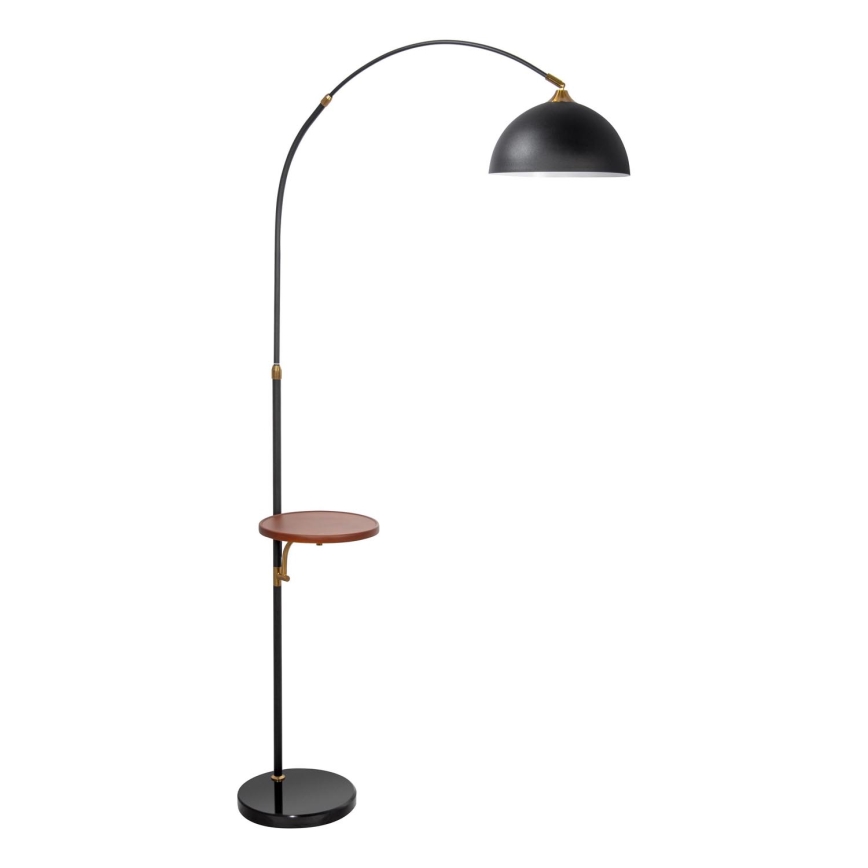 Podna lampa sa stolićem 1xE27/60W/230V crna