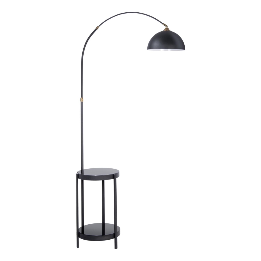 Podna lampa sa stolićem 1xE27/60W/230V crna