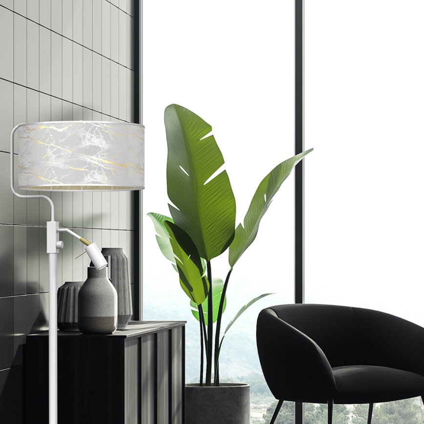 Podna lampa SENSO 1xE27/40W/230V + 1xGU10/7W bijela