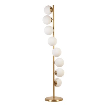 Podna lampa SIMAY 8xE27/40W/230V zlatna/bijela