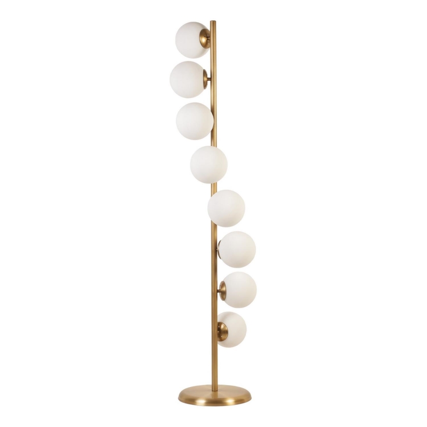 Podna lampa SIMAY 8xE27/40W/230V zlatna/bijela