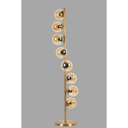 Podna lampa SIMAY 8xE27/40W/230V zlatna