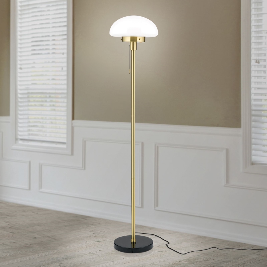 Podna lampa SPARTA 1xE27/40W/230V zlatna/crna