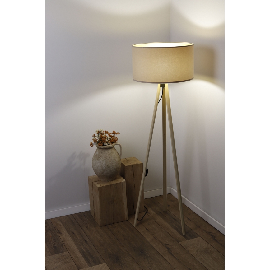 Podna lampa STANDART 1xE27/60W/230V bež