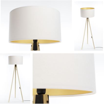 Podna lampa STANDART 1xE27/60W/230V bijela/bež