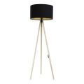 Podna lampa STANDART 1xE27/60W/230V crna/bež