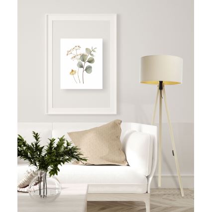 Podna lampa STANDART 1xE27/60W/230V krem/bež
