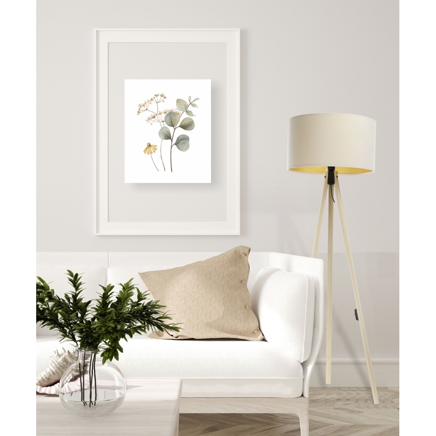 Podna lampa STANDART 1xE27/60W/230V krem/bež