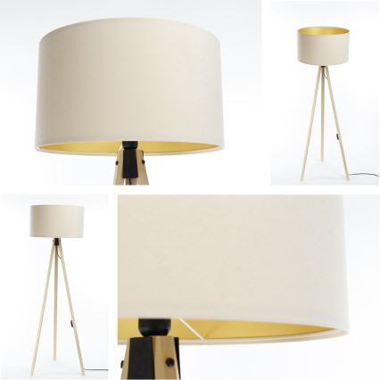 Podna lampa STANDART 1xE27/60W/230V krem/bež
