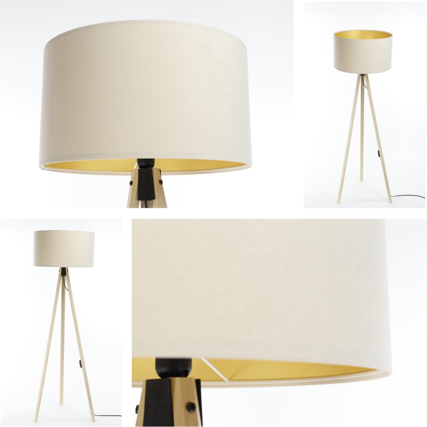 Podna lampa STANDART 1xE27/60W/230V krem/bež