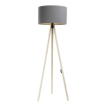 Podna lampa STANDART 1xE27/60W/230V siva/bež