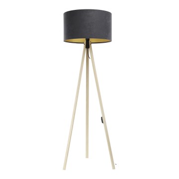 Podna lampa STANDART 1xE27/60W/230V siva/bež