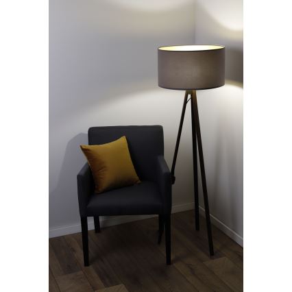 Podna lampa STANDART 1xE27/60W/230V siva/smeđa