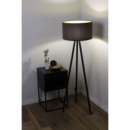 Podna lampa STANDART 1xE27/60W/230V siva/smeđa